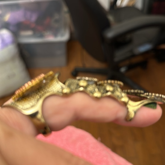 Brand new full coverage flexible steam punk ring. Perfect condition. - Picture 3 of 4